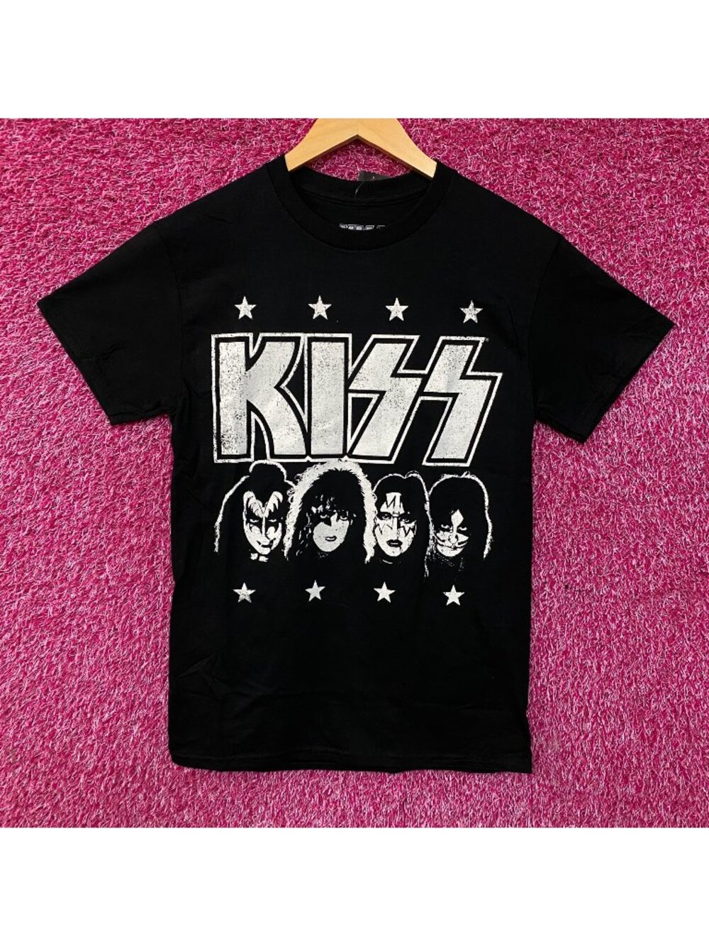 KISS Rock Band Members Graphic T-Shirt Small